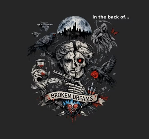 「in the back of…｜dystopia」Tシャツ
