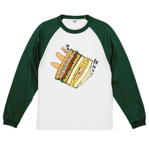 「シエン|卑小」長袖ラグランTシャツ