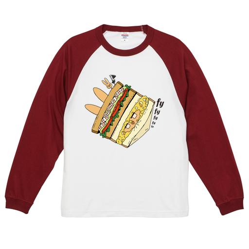 「シエン|卑小」長袖ラグランTシャツ