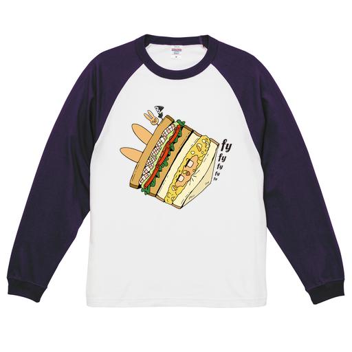 「シエン|卑小」長袖ラグランTシャツ