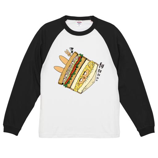 「シエン|卑小」長袖ラグランTシャツ