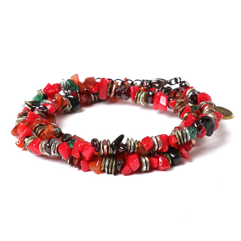 Pebble ＆ Metal Chip's Beads Cord (VIVIFY) (レッド（式波・アスカ・ラングレー）)