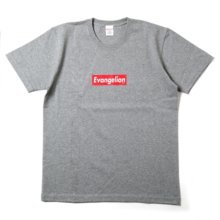 EVANGELION BOX LOGO T-Shirt (グレー×レッド（アスカ）)