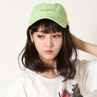 EVANGELION Cotton Washed Cap (ライトグリーン)