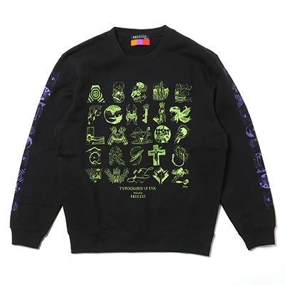 TYPOGRAPHY OF EVA Sweat (ブラック)