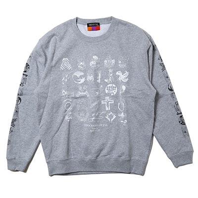 TYPOGRAPHY OF EVA Sweat (グレー)