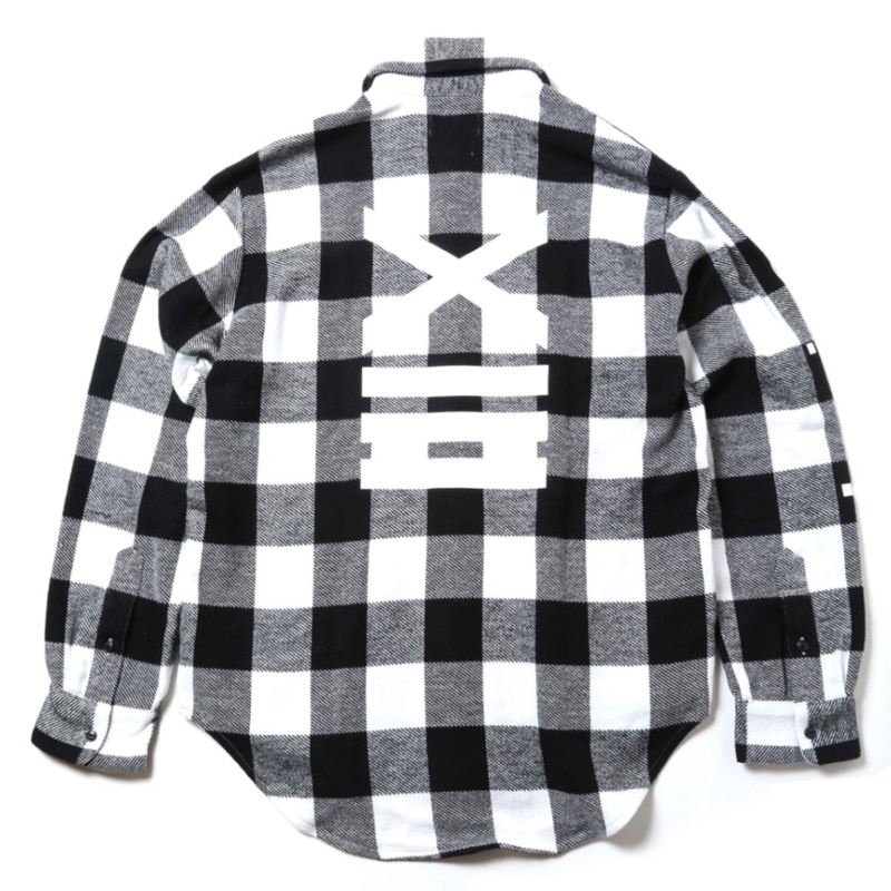 EVANGELION XIII FLANNEL CHECK SHIRTS JKT (ホワイト)