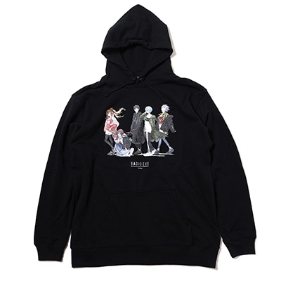 RADIO EVA Illustration Parka (Mai Yoneyama) (BLACK)
