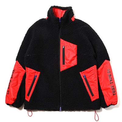 ジャケット・アウター EVANGELION BOA RIDERS JACKET(EVA-02) RADIO EVA 865 EVANGELION BOA RIDERS JACKET/BLACK×RED（EVA-02