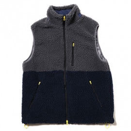 EVANGELION BOA VEST (NAVYGRAY(Mark.06))