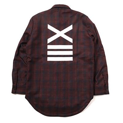 EVANGELION XIII QUILTING FLANNEL CHECK SHIRTS JKT (RED CHECK)