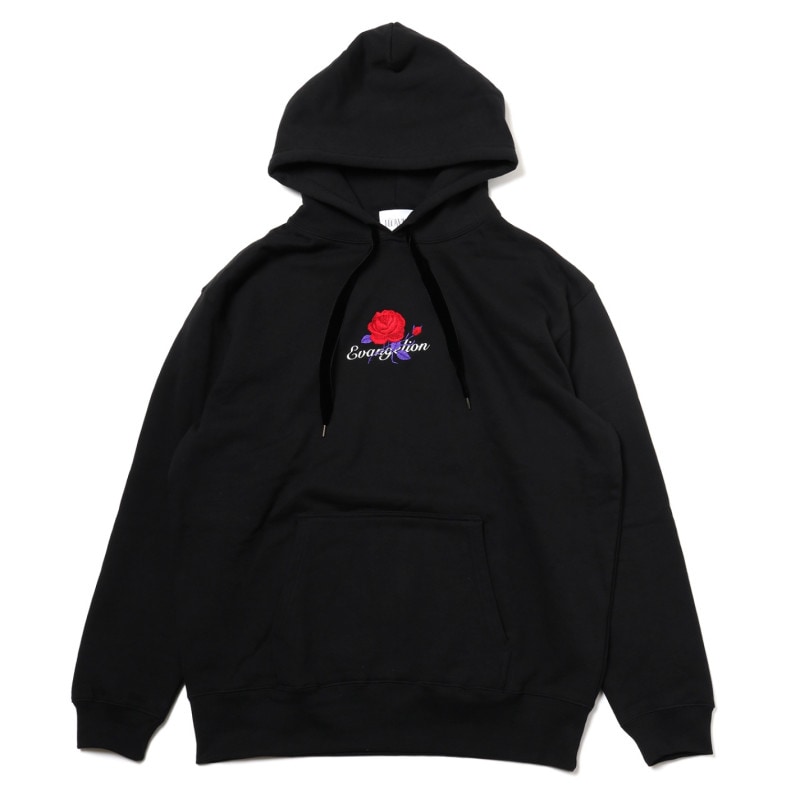 EVA-01 Flower Embroidery Parka (BLACK(初号機覚醒ローズ))