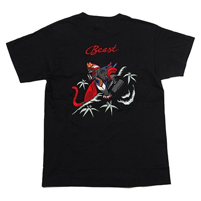 THE BEAST EMBROIDERY T-Shirt (BLACK)