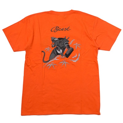 THE BEAST EMBROIDERY T-Shirt (ORANGE)