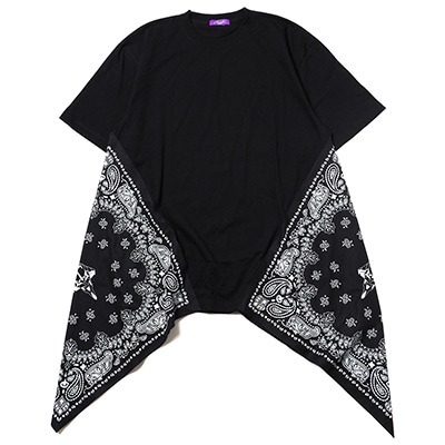 EVA-01 PAISLEYS BANDANNA BIG T-Shirt (BLACK)