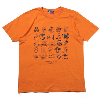 TYPOGRAPHY OF EVA index T-Shirt (ORANGE)