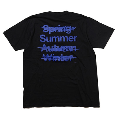 NEW ONLY SUMMER T-Shirt (BLACK×BLUE)