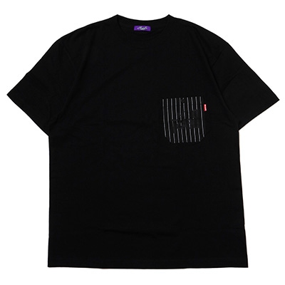 THE BEAST STRIPE POCKET T-Shirt (BLACK)