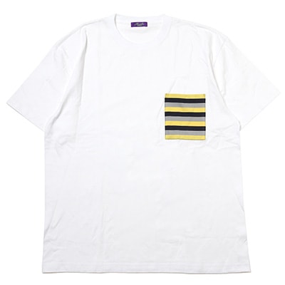 EVANGELION BORDER POCKET T-Shirt (WHITE(Mark.06))