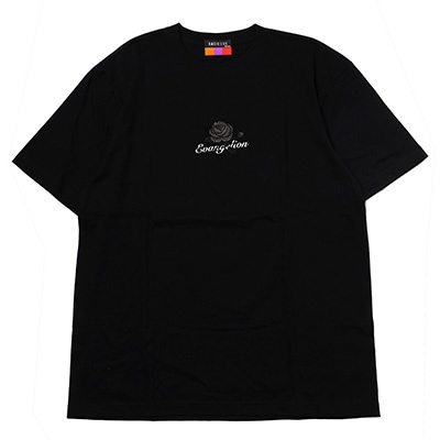 EVA-01 Flower Embroidery T-Shirt BLACK EDITION (BLACK)