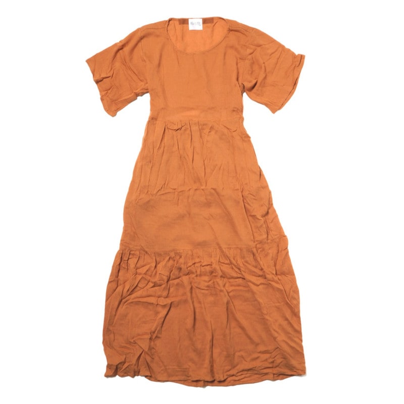 EVANGELION Cotton Crepe Dress (ORANGE)