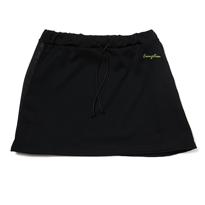 EVANGELION LINE SKIRT (BLACK×BLACK)