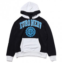 EURO NERV BICOLOR COLLEGE Parka (BLACK)