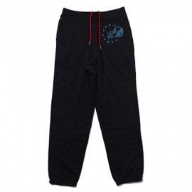 EURO NERV RHINESTONE SWEAT PANTS (BLACK)