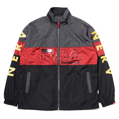 FILA HERITAGE NYLON JACKET EVANGELION LIMITED (GRAY×RED(09))