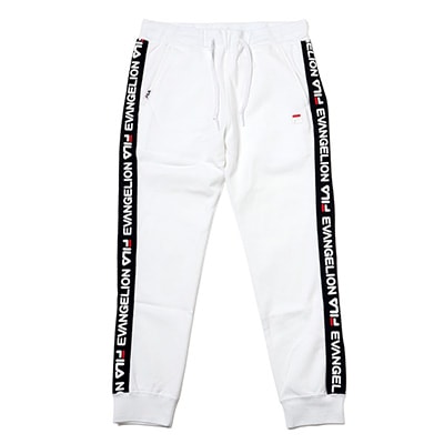 FILA SIDE LINE SWEAT PANTS EVANGELION LIMITED (WHITE)