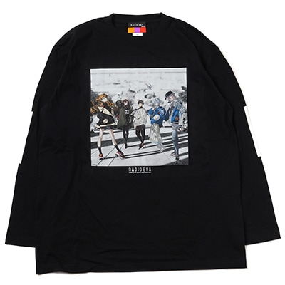 RADIO EVA Illustration Cutsew α(Mai Yoneyama) (BLACK(COLOR))