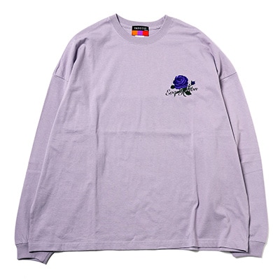 EVANGELION Flower Embroidery Cutsew (PURPLE(EVA-01))