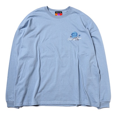 EVANGELION Flower Embroidery Cutsew (BLUE(REI))