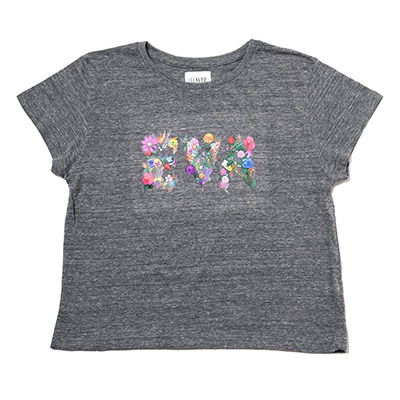 EVA Jewel & Flower T-Shirt (GRAY)