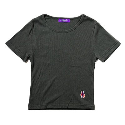 Rib Crop T-Shirt (OLIVE)