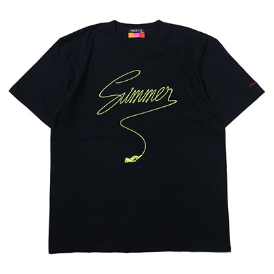 Light Green Summer T-Shirt β (BLACK×GREEN)