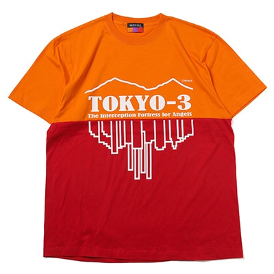 TOKYO-3 2Tone T-Shirt β (ORANGE×RED)