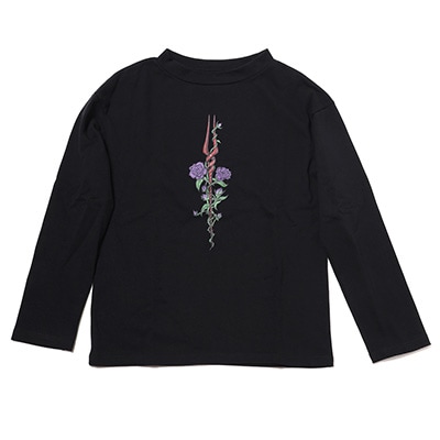 Longinus Rose Long Sleeve T-Shirt (BLACK(COLOR))