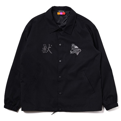 THE BEAST EMBROIDERY COACH JACKET (BLACK(MONO))