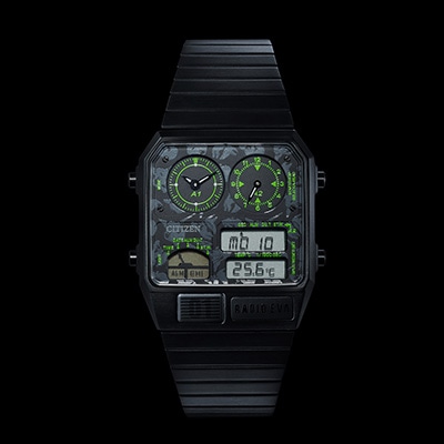 EVANGELION STORE オリジナル腕時計 CITIZEN ANA-DIGI TEMP feat.RADIO EVA/MONOGRAM(RADIO EVA LIMITED)