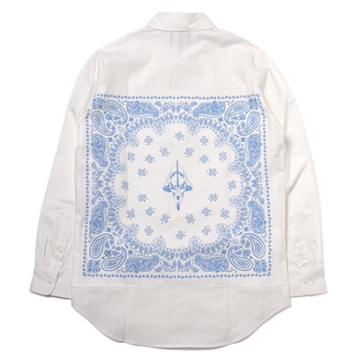 EVA-01 BANDANNA SHIRTS (WHITE×LIGHT BLUE)