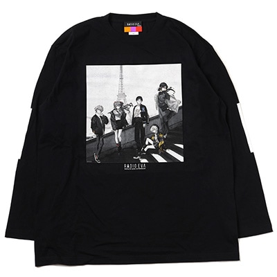 RADIO EVA Illustration Cutsew γ (Mai Yoneyama) (BLACK(MONO))