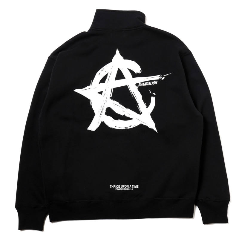 CIRCLE EVA Half Zip Sweat (BLACK)