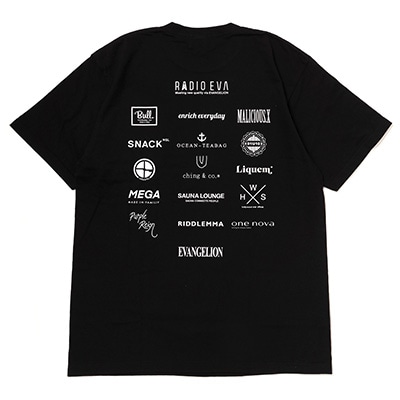 RADIO EVA FIFTEEN COLORS T-Shirt (BLACK)