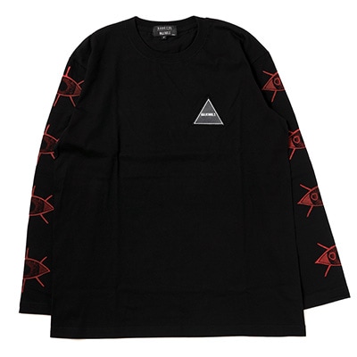 Long sleeve T shirt（第8の使徒）by MALICIOUS.X (BLACK×RED)