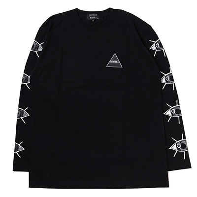Long sleeve T shirt（第8の使徒）by MALICIOUS.X (BLACK×WHITE)