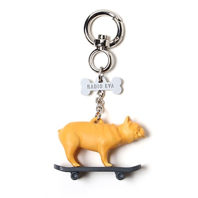 スケボー BUHI キーホルダー by Bull.tokyo (YELLOW(EVA-00))