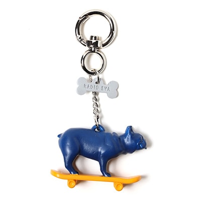 スケボー BUHI キーホルダー by Bull.tokyo (NAVY(Mark.06))