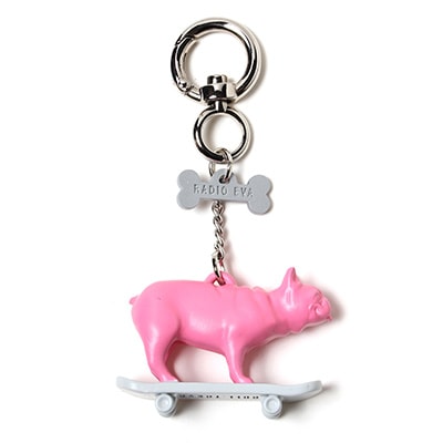 スケボー BUHI キーホルダー by Bull.tokyo (PINK(EVA-08))