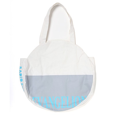 Circle Tote bag by RIDDLEMMA（EVA-01 Circle Keychain付き) (WHITE)